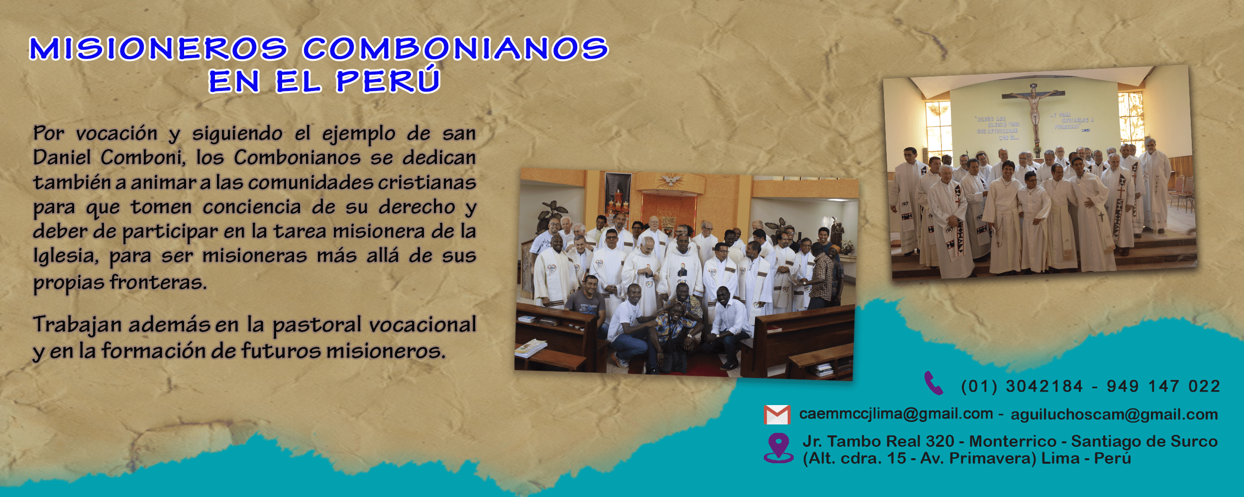 Misioneros Combonianos Del Perú – Misioneros Combonianos